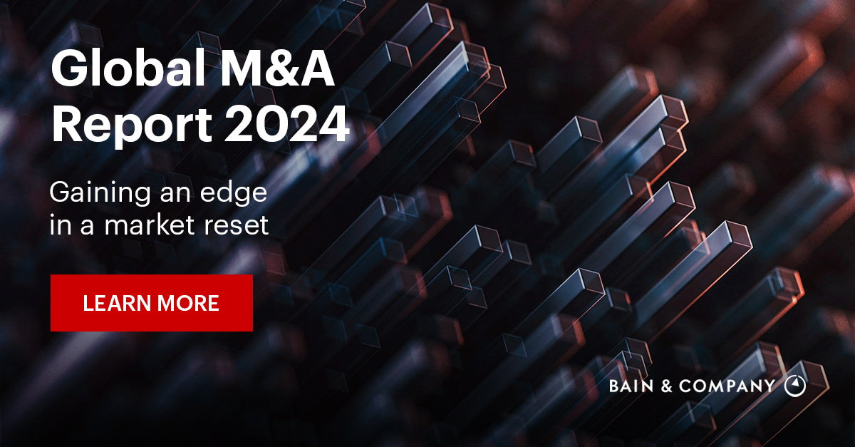 Global M&A Report 2024 Bain & Company