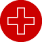 Red cross symbol