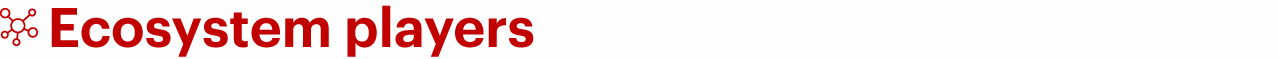 Subhead: Ecosystem Players