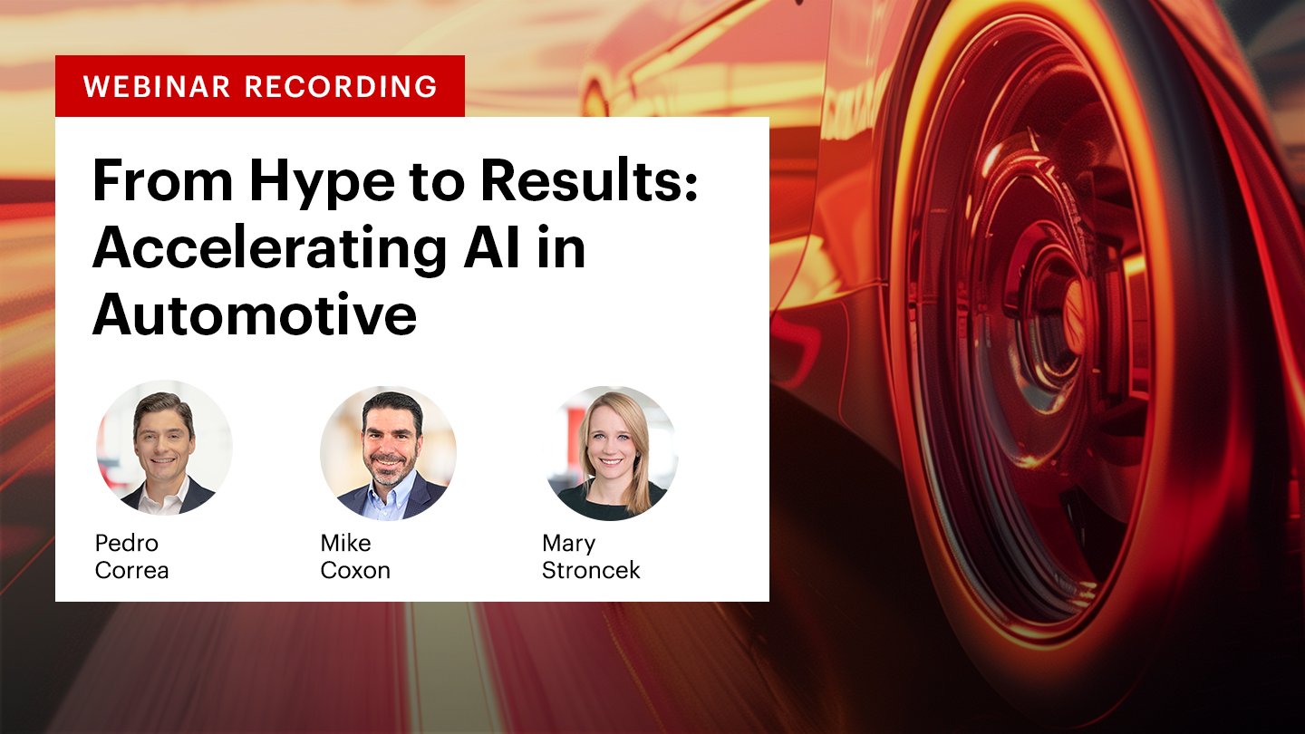 From Hype to Results: Accelerating AI in Automotive | Bain & Company