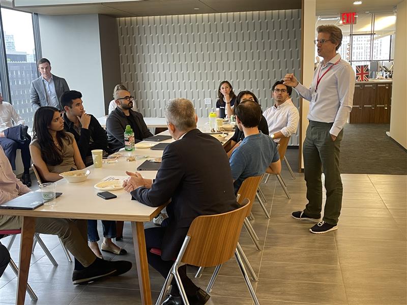 Members of our Climate Week delegation held a lunchtime meet-and-greet with members of our New York office Green Team
