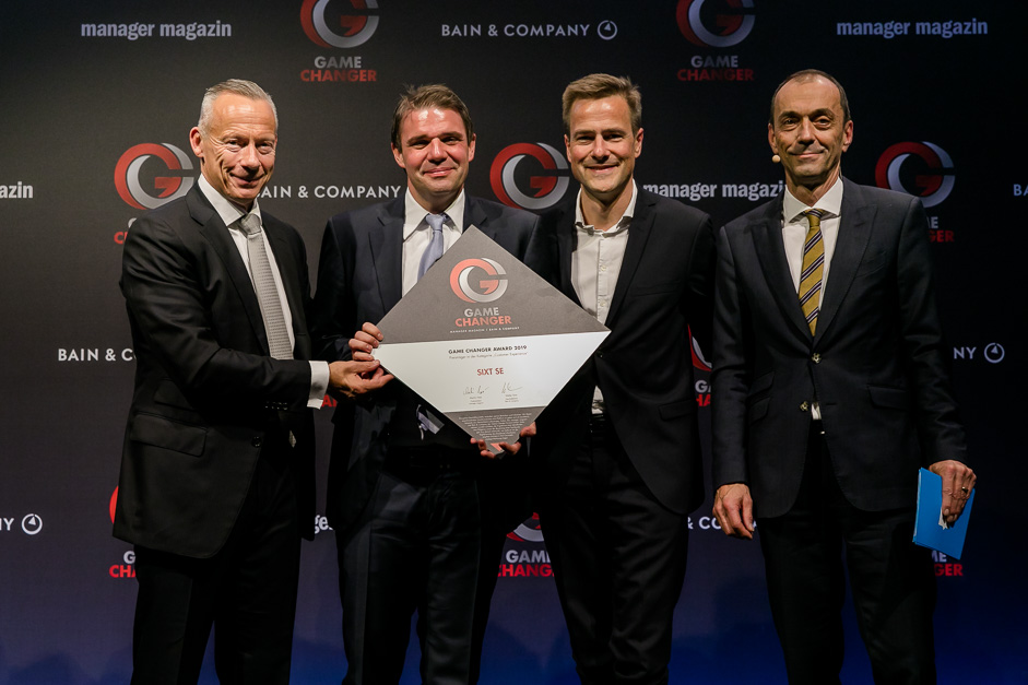 Sixt als Preisträger Game Changer Award 2019